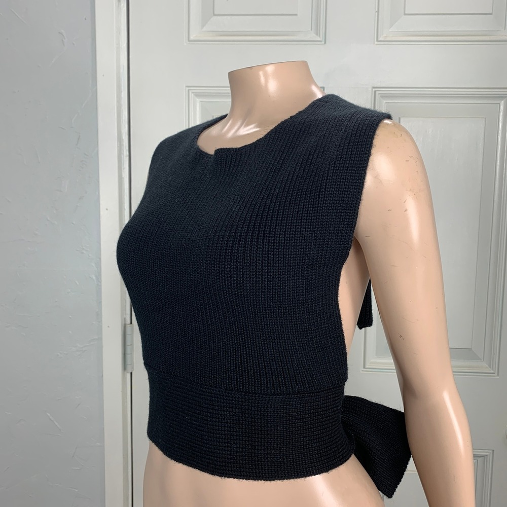 Free People Beach Orchid Women's sweater S Knit Tie Convertible Open Back B4-4